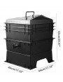 Earthworm Compost Box 80L -  3 Tray
