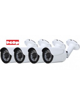Wired 4 Channel- 960p BULLET Camera  Surveillance Kit POE 